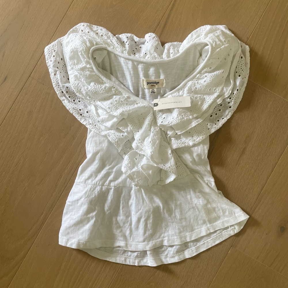 White Eyelet Top